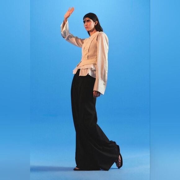 NWT ZARA Authentic ROMANTIC SHIRT ZARA ICONS LIMITED EDITION oyster white - Picture 13 of 17